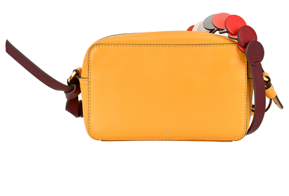 Circle Two-Tone Shoulder Bag, &pound;130, Handbags, Yellow, Leather, Front view
